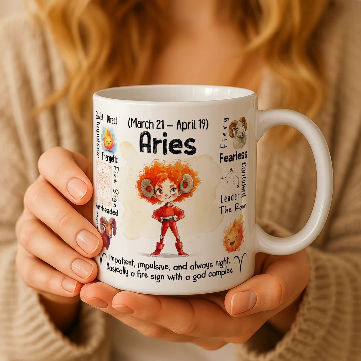Aries Zodiac Mug - Image 3 | CreadGift