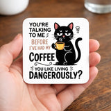 Living Dangerously Black Cat Mug - Image 8 | CreadGift
